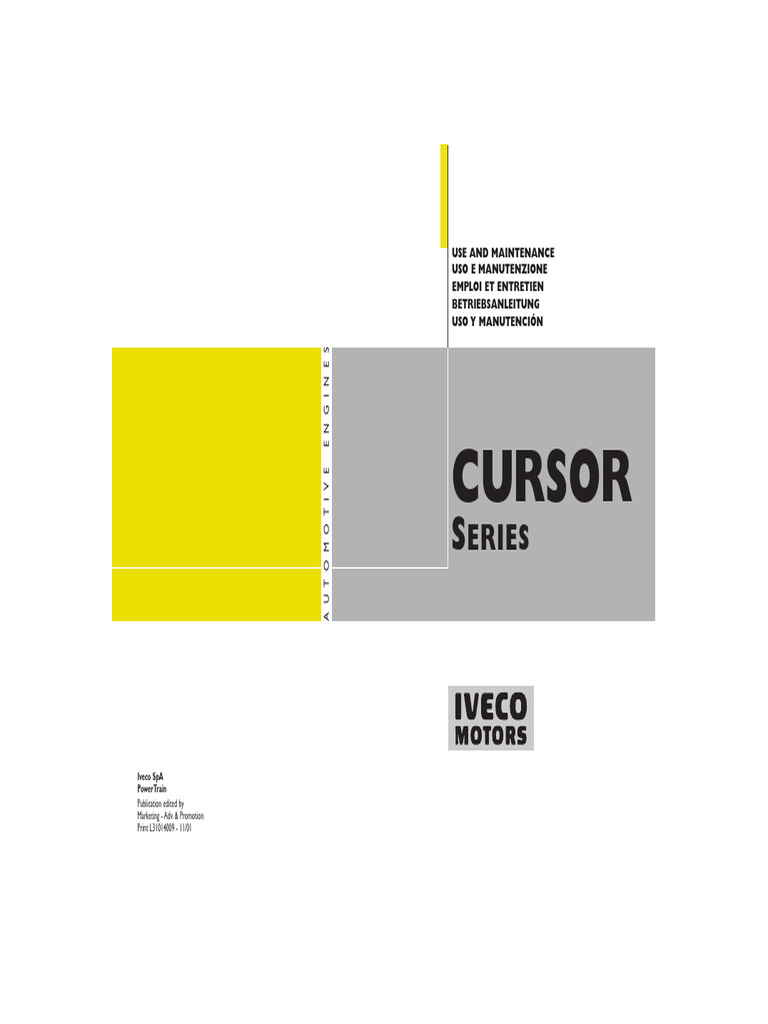 Iveco Cursor Engine Maintenance Manual | PDF | Mechanical Engineering
