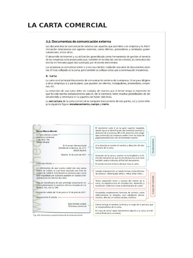 Guía Completa de Carta Comercial | PDF
