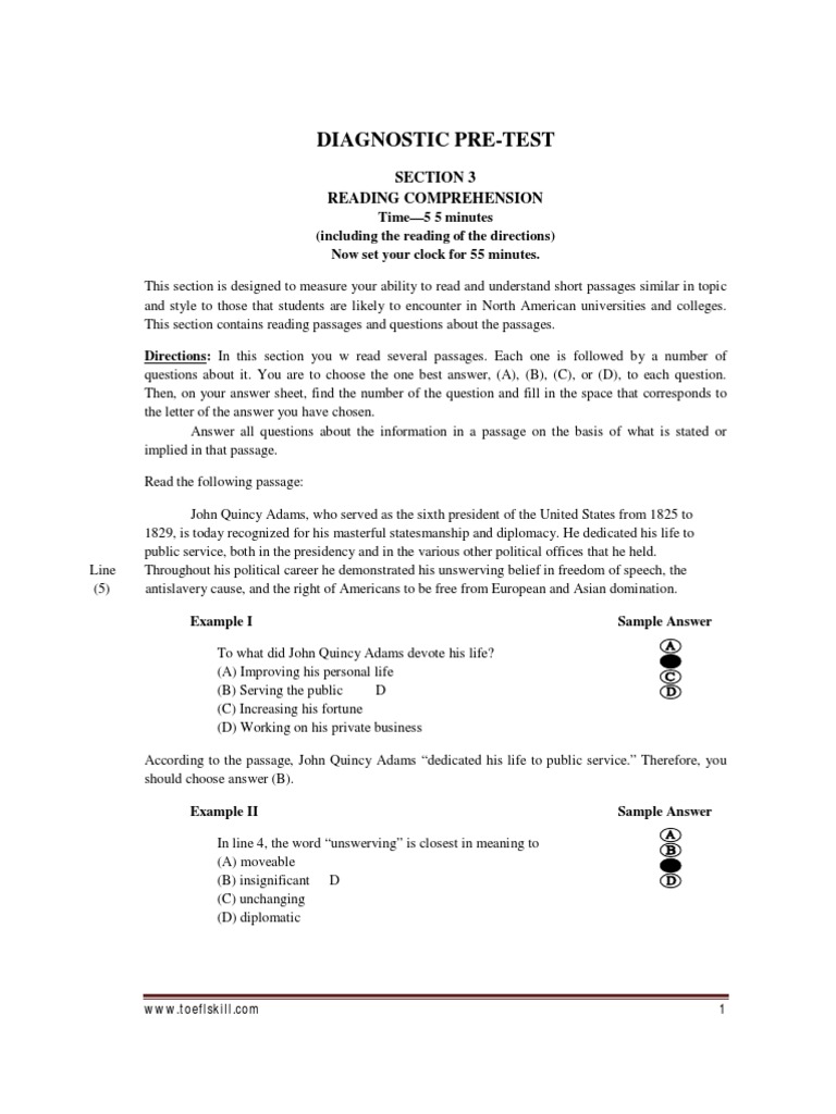 Reading Diagnostic Pre Mountains Outer Space
