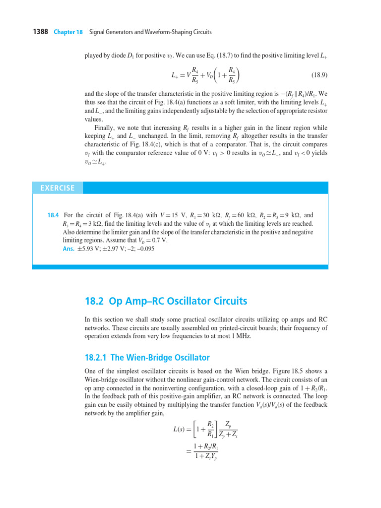Wien Bridge Oscillator Overview | PDF | Electrical Engineering ...