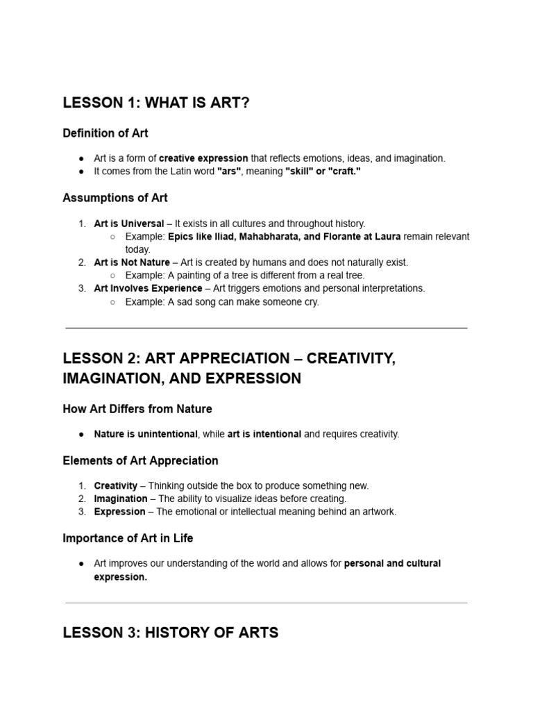 art app | PDF | The Arts