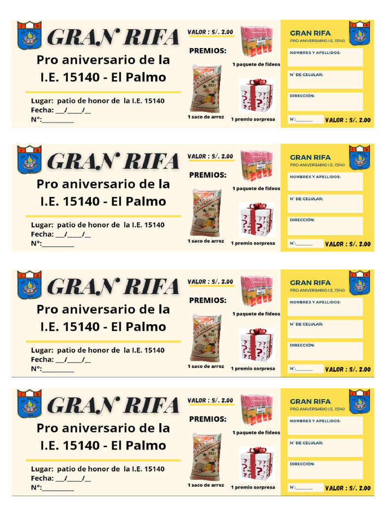Rifas 2.0 | PDF