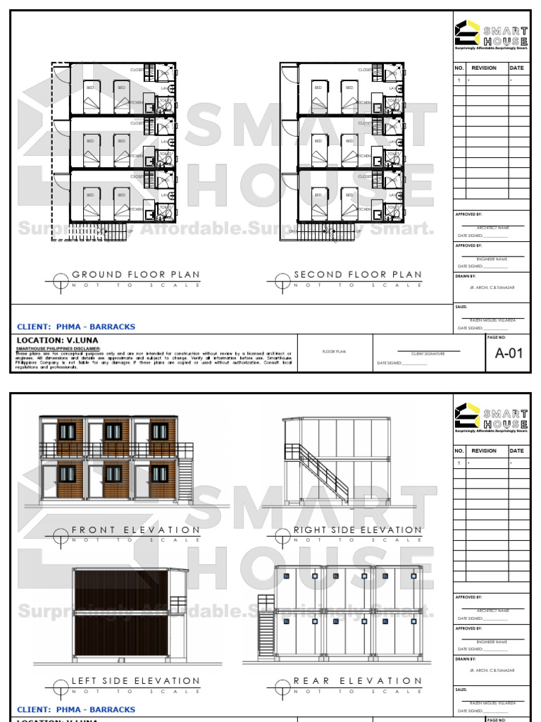 Florencio (Phma) BLDG Admin Architectural Drawing | PDF | Drawing ...