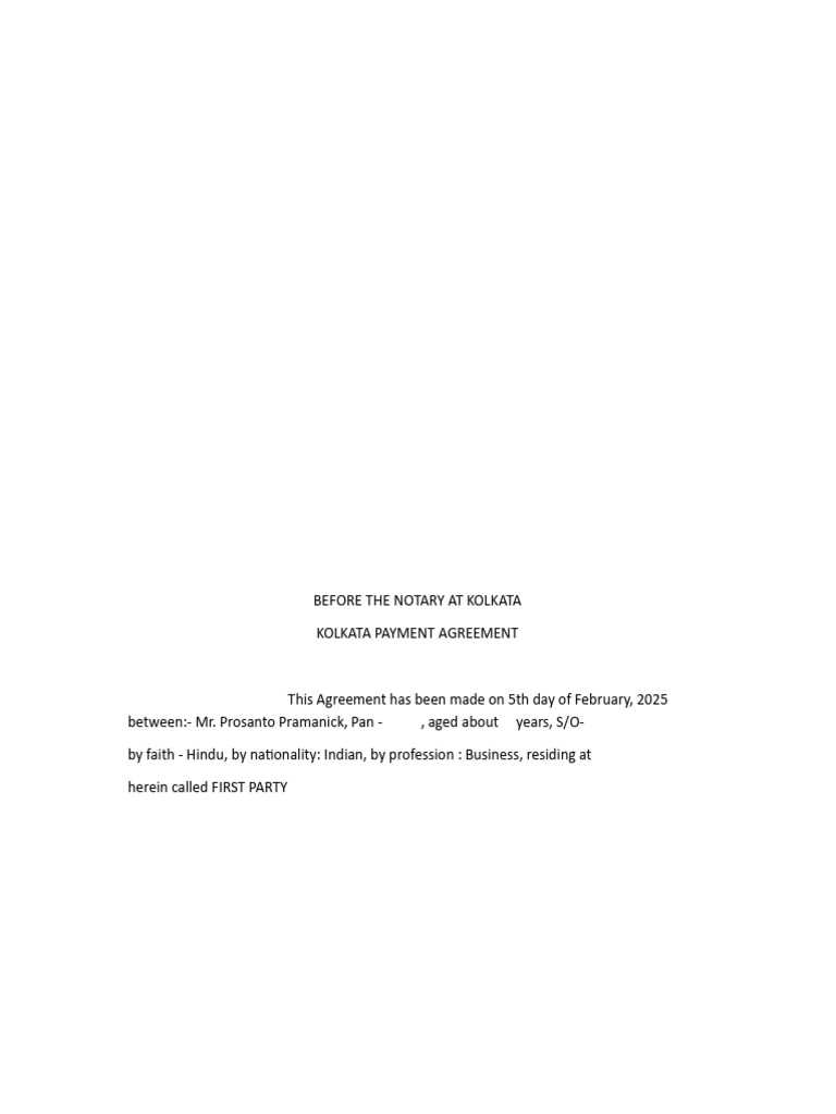 sonia agreement offc | PDF