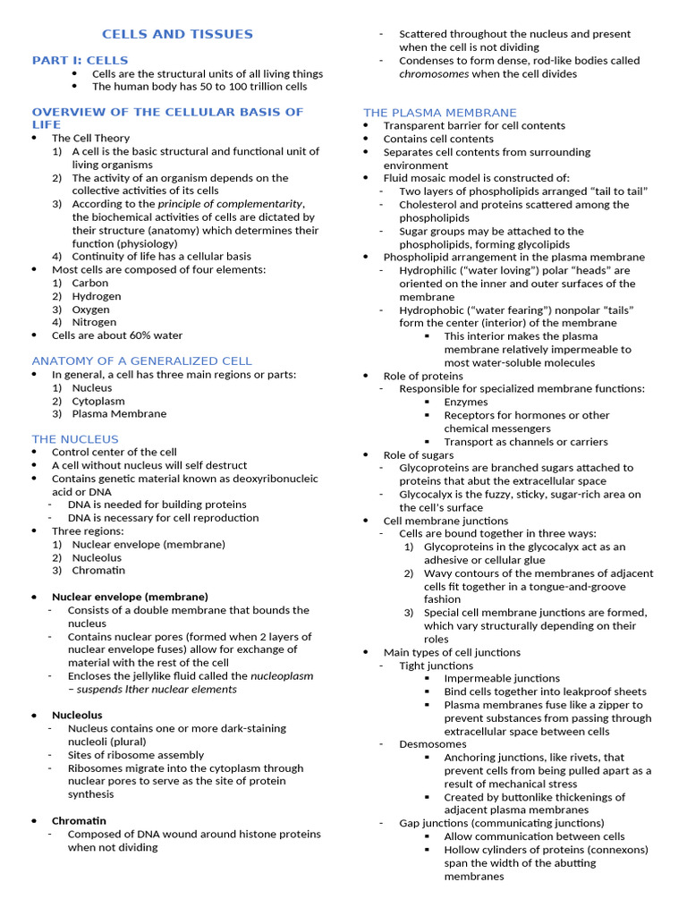 Understanding Cell Structure and Function | PDF | Epithelium ...