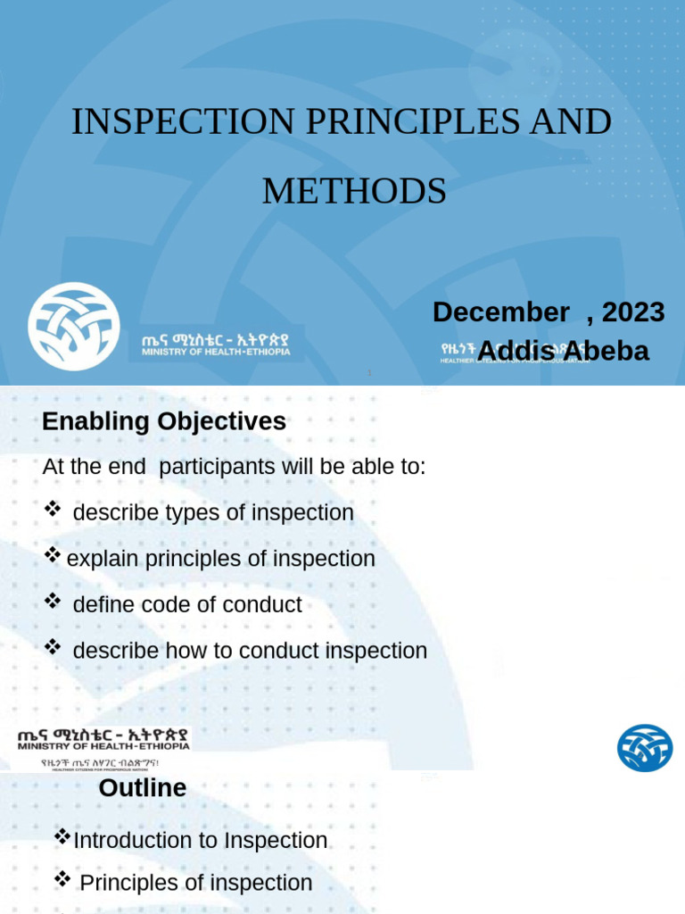 Inspection Principles and Methods Guide | PDF