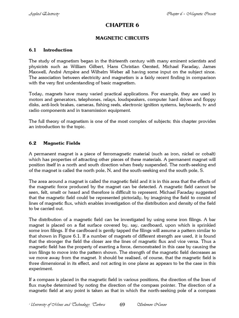 Chapter 6 | PDF | Magnetic Field | Magnetism