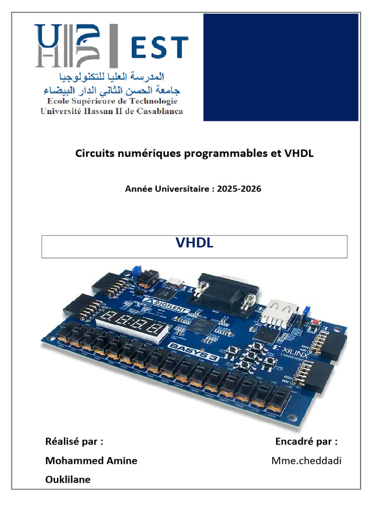 Simulation et Programmation en VHDL | PDF | VHDL | Design électronique