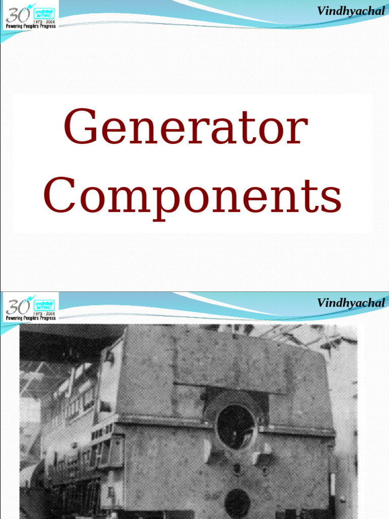 Generator Components (500MW) | PDF | Electric Generator | Machines