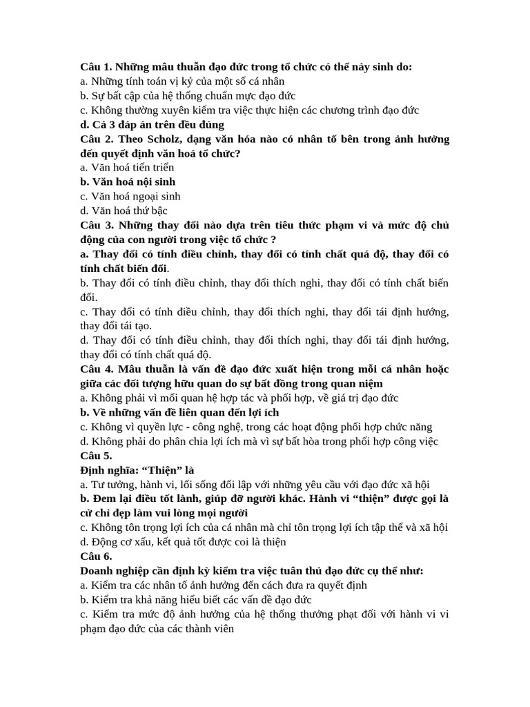 Đề thi 1 | PDF