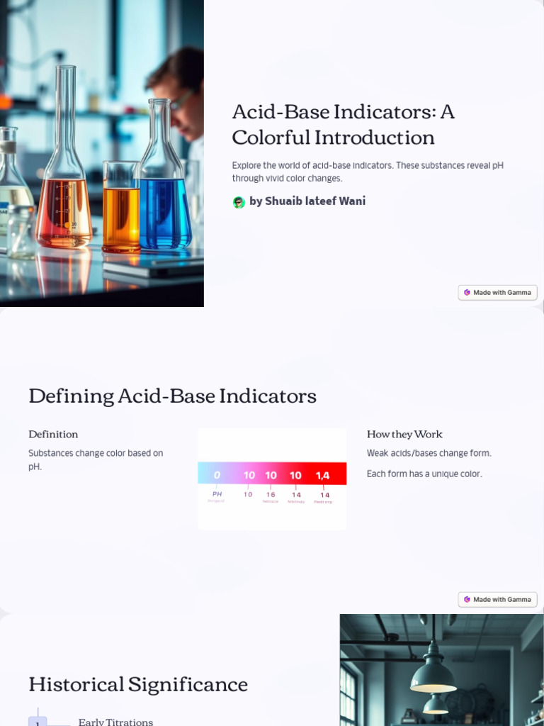 Acid-Base Indicators Explained | PDF