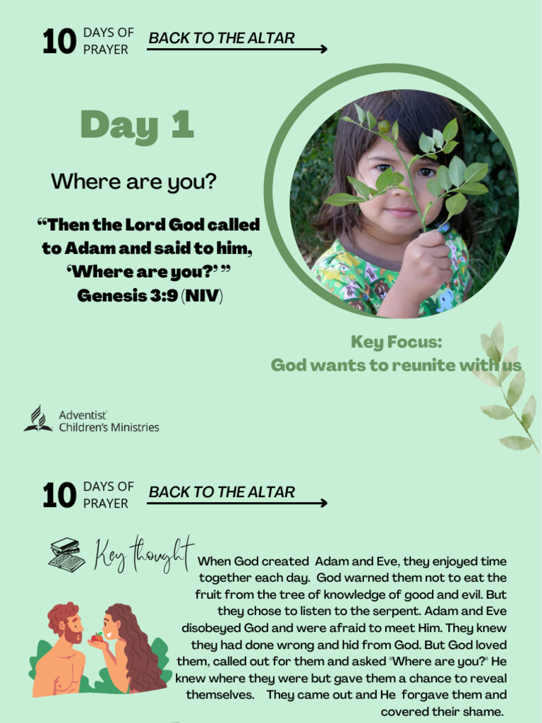 10 Days of Prayer: Reconnecting with God | PDF | Prayer | Confession ...