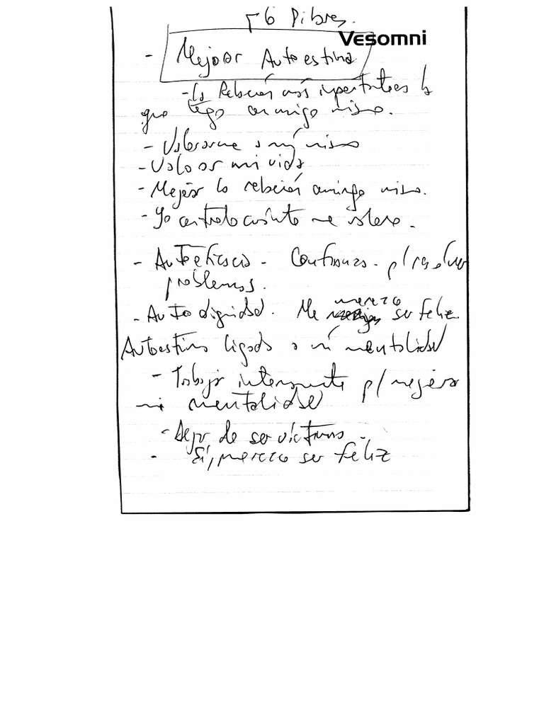 Los 6 Pilares de La Autoestima | PDF