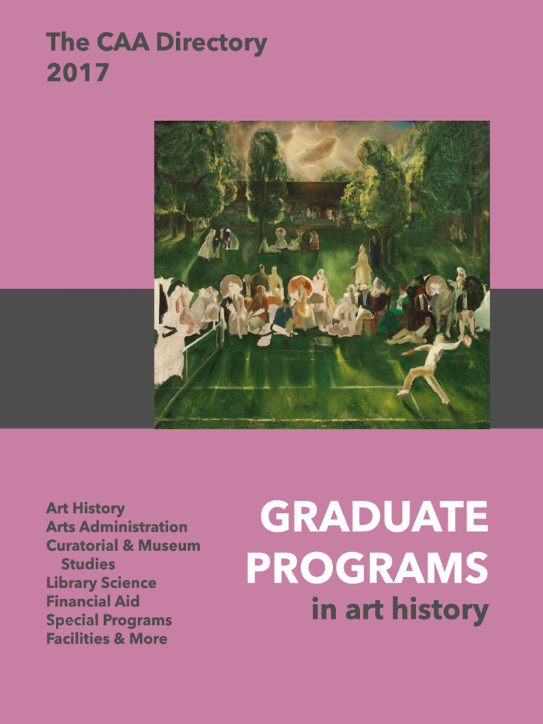 Graduate Programs in Art History Guide | PDF | Postgraduate Education ...