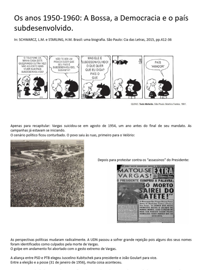 Os Anos 1950 e 1960 | PDF | Brasil