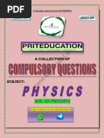 12th Physics Important Problems | PDF