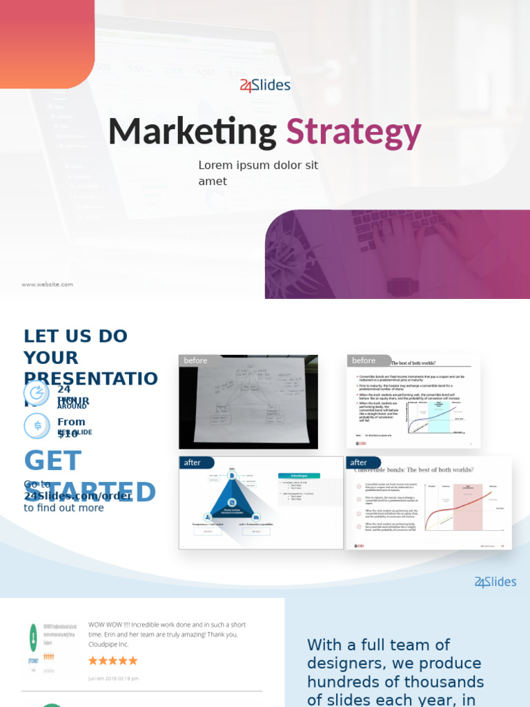 Marketing Strategy Template PPT - 10 Slides - Creative | PDF | Business ...