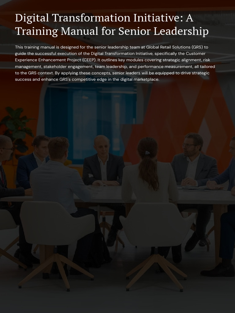Senior Leadership Guide to Digital Transformation | PDF | Risk ...