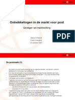 Docufacts: Ontwikkelingen in de Postmarkt