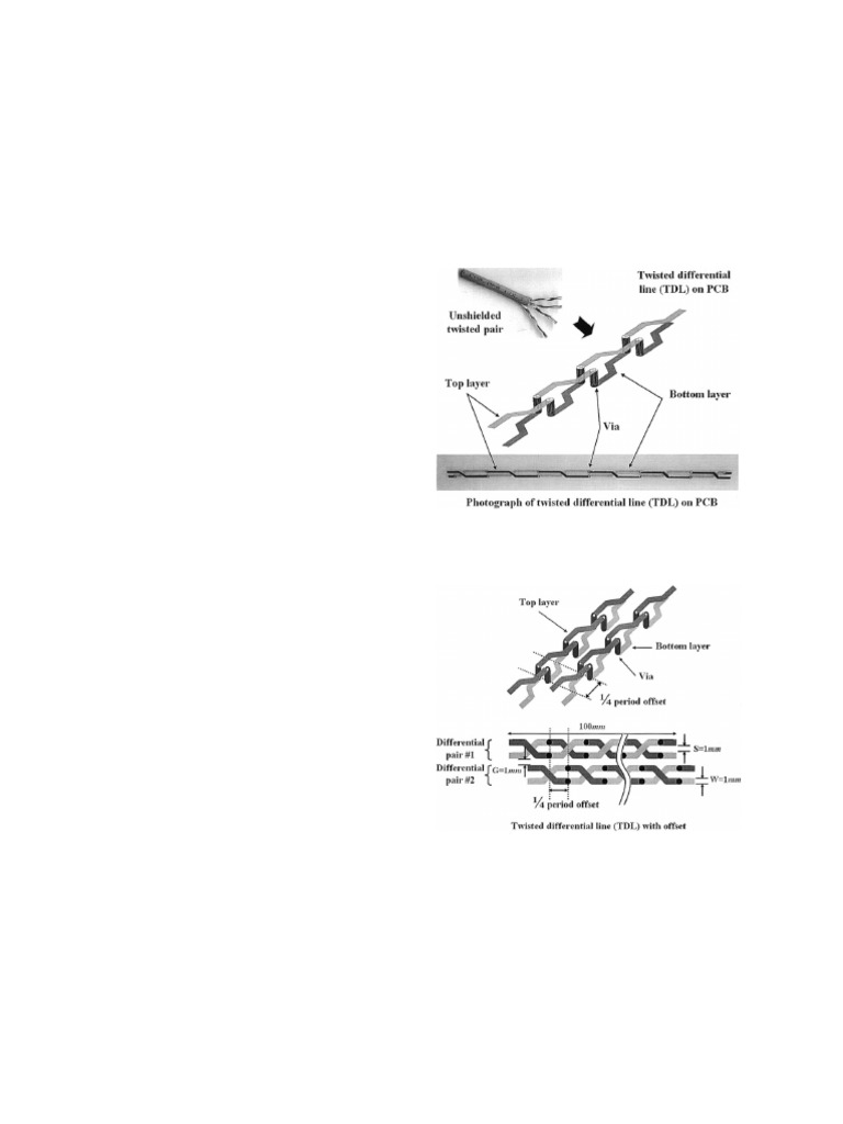 A New Twisted Differential Line Structure On | PDF | Printed Circuit ...