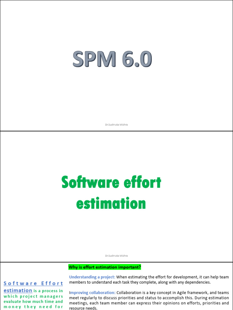 Software Effort Estimation Techniques | PDF