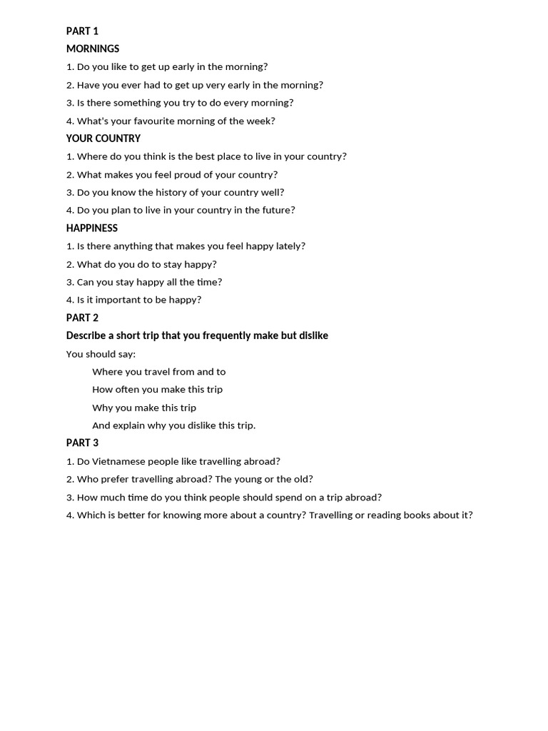 2021 06 01 Speaking-1-6 | PDF