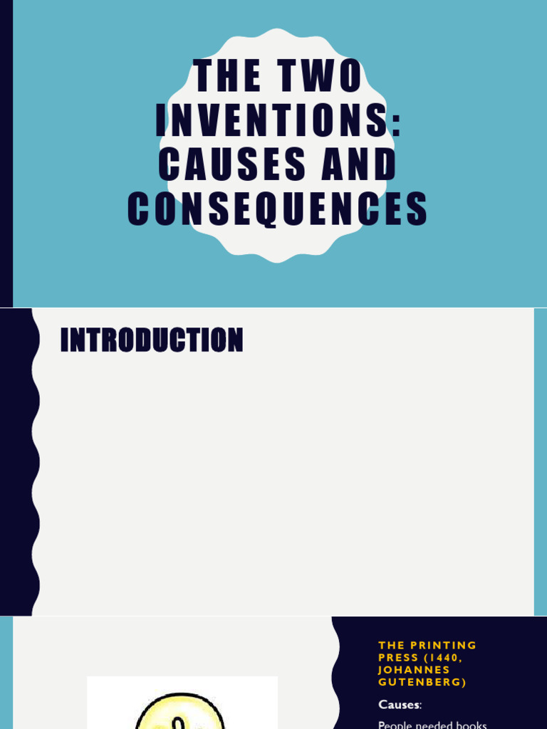 Impact of Printing Press & Light Bulb | PDF