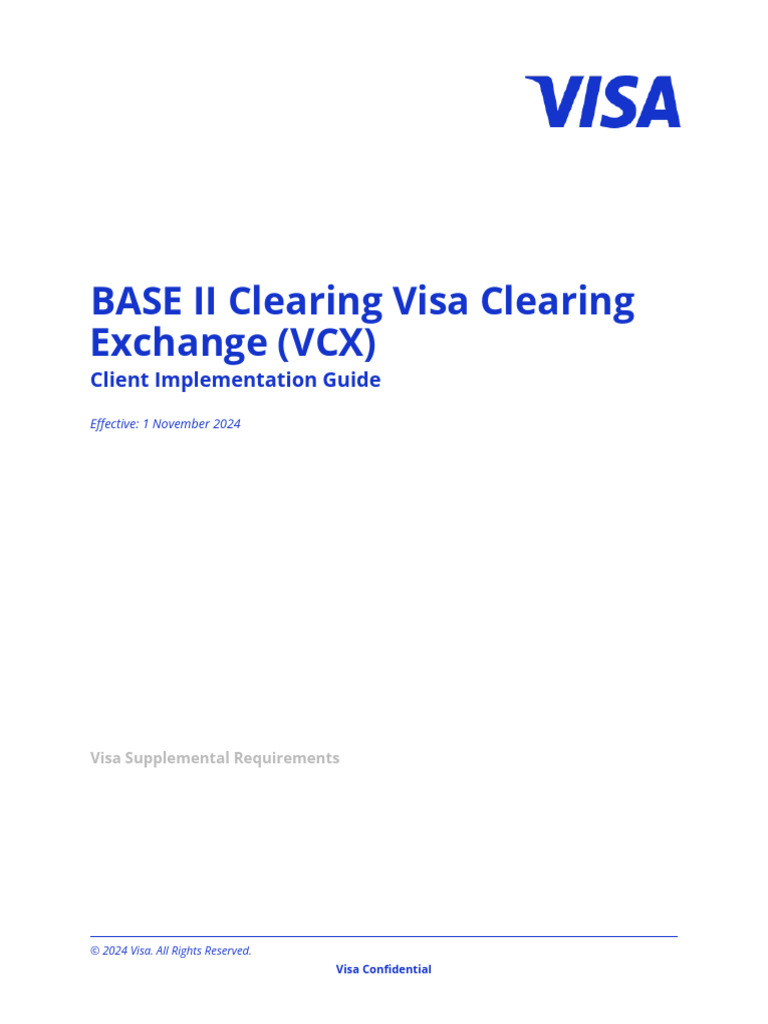 1 Base II Clearing VCX Client Implementation Guide | PDF | File ...