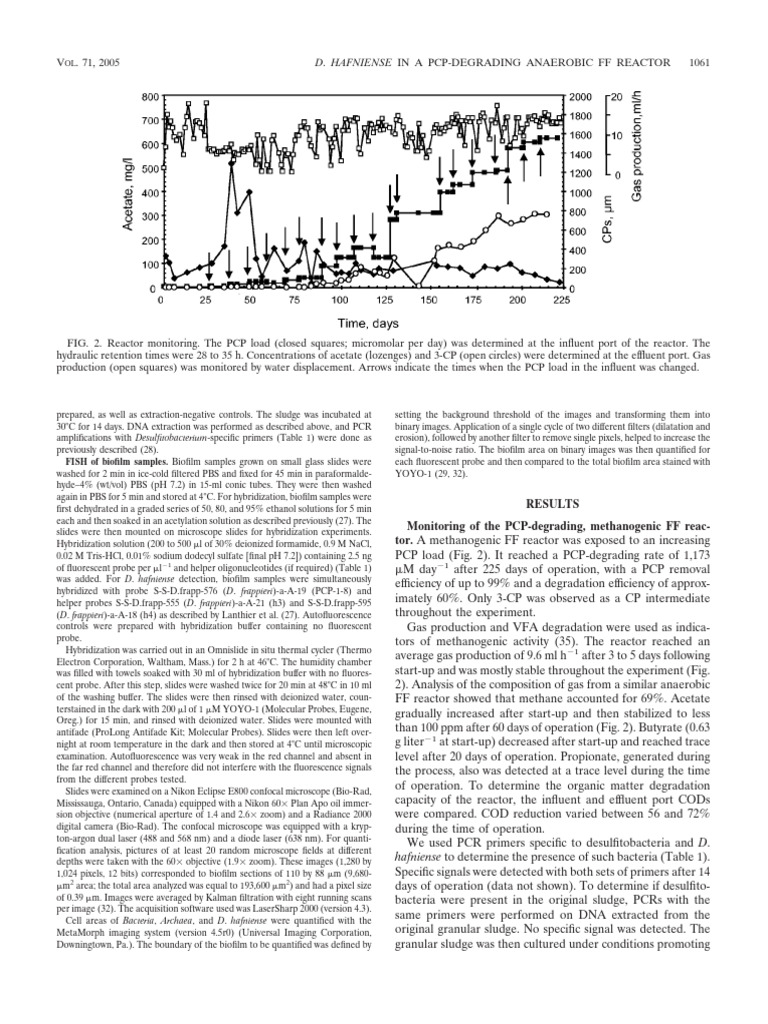 D. hafniense in PCP-Degrading Reactor | PDF | Polymerase Chain Reaction ...