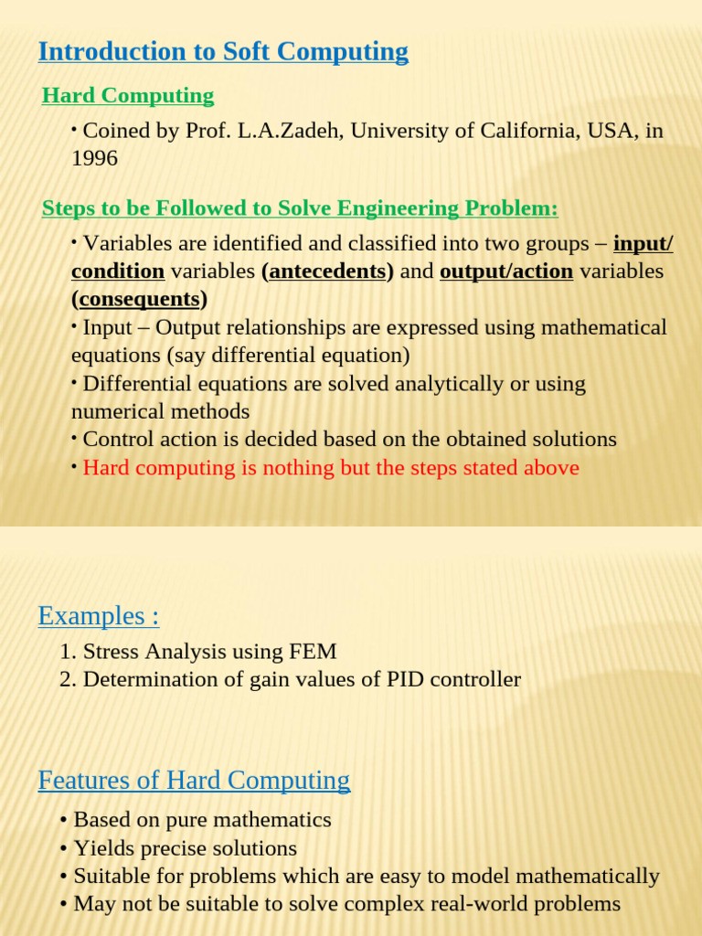 Hard vs Soft Computing Explained | PDF | Theoretical Computer Science ...