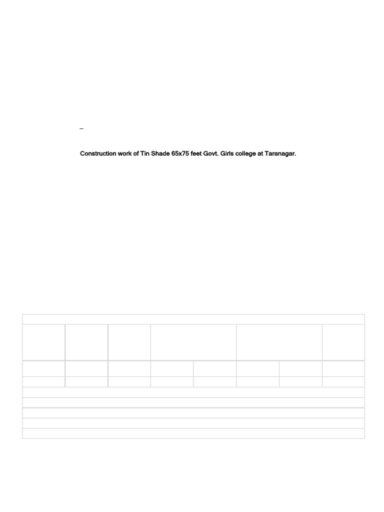 Rajasthan PWD Account Bill for Construction | PDF | Measurement | Business