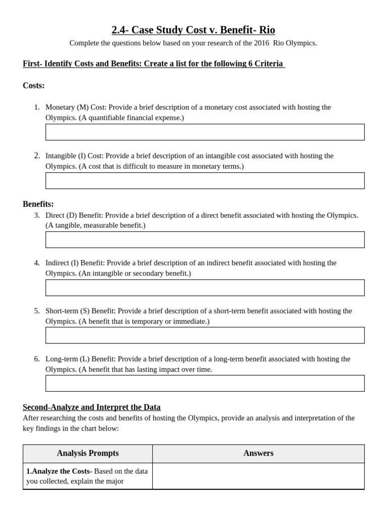 2.4 Case Study Template | PDF