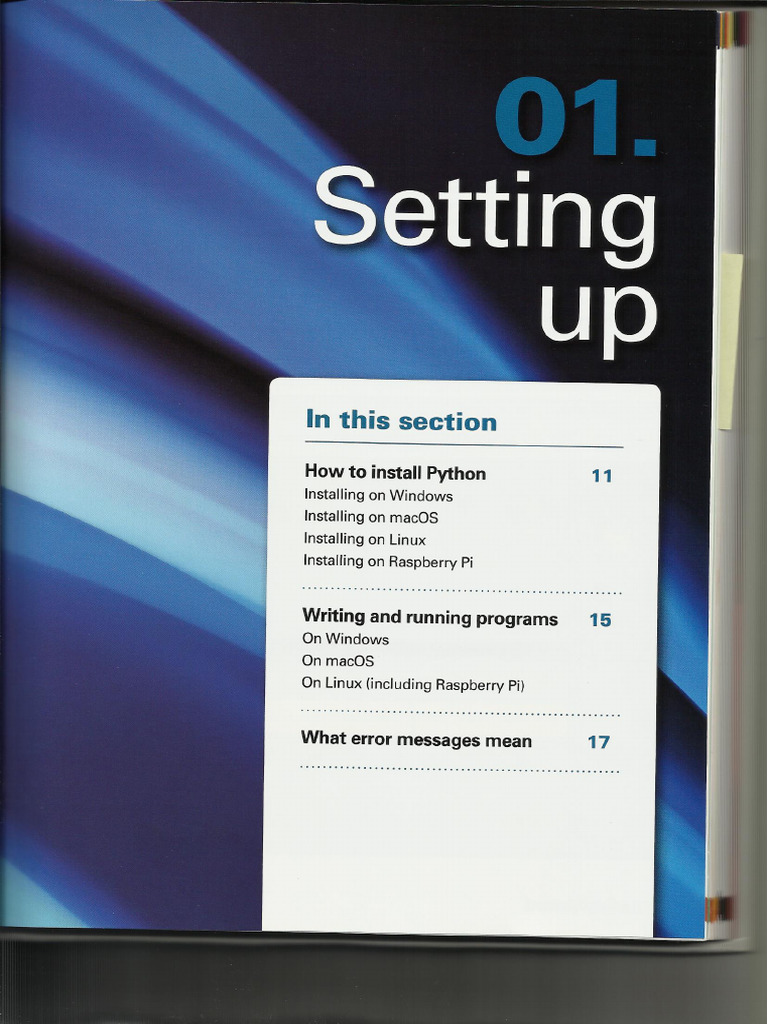 Ch1 Setting Up | PDF