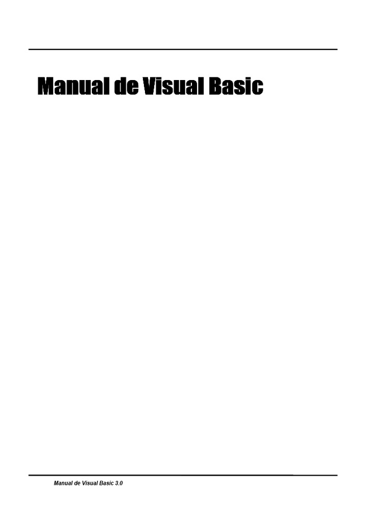 Manual de Programação em Visual Basic 3.0 | PDF | Microsoft Access ...