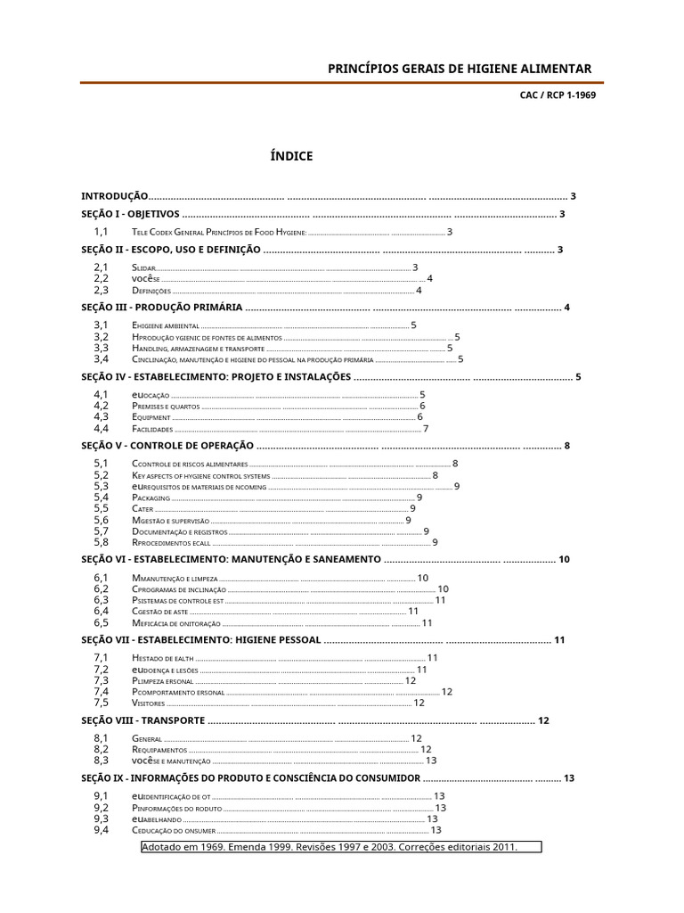 Princípios de Higiene Alimentar e HACCP | PDF | Análise de perigos e ...