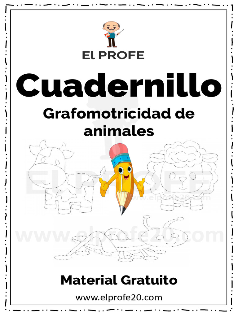 Cuadernillo de Grafomotricidad Animal | PDF