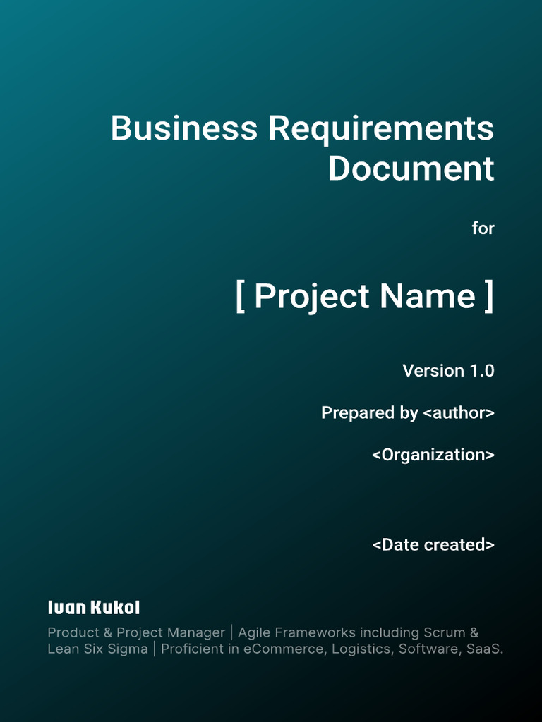 BRD for Agile Project Management | PDF