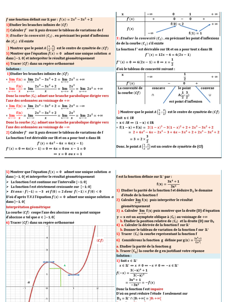 Correction d'exercices de maths | PDF | Fonction (Mathématiques ...