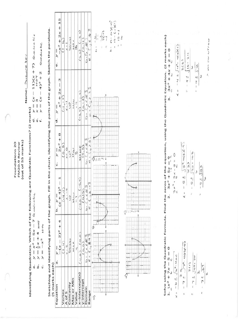 Chapter 7 Review Answers | PDF