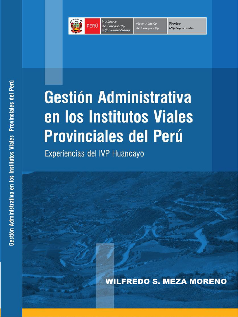 Gestión Vial en Institutos Provinciales | PDF | Gobierno local | Perú