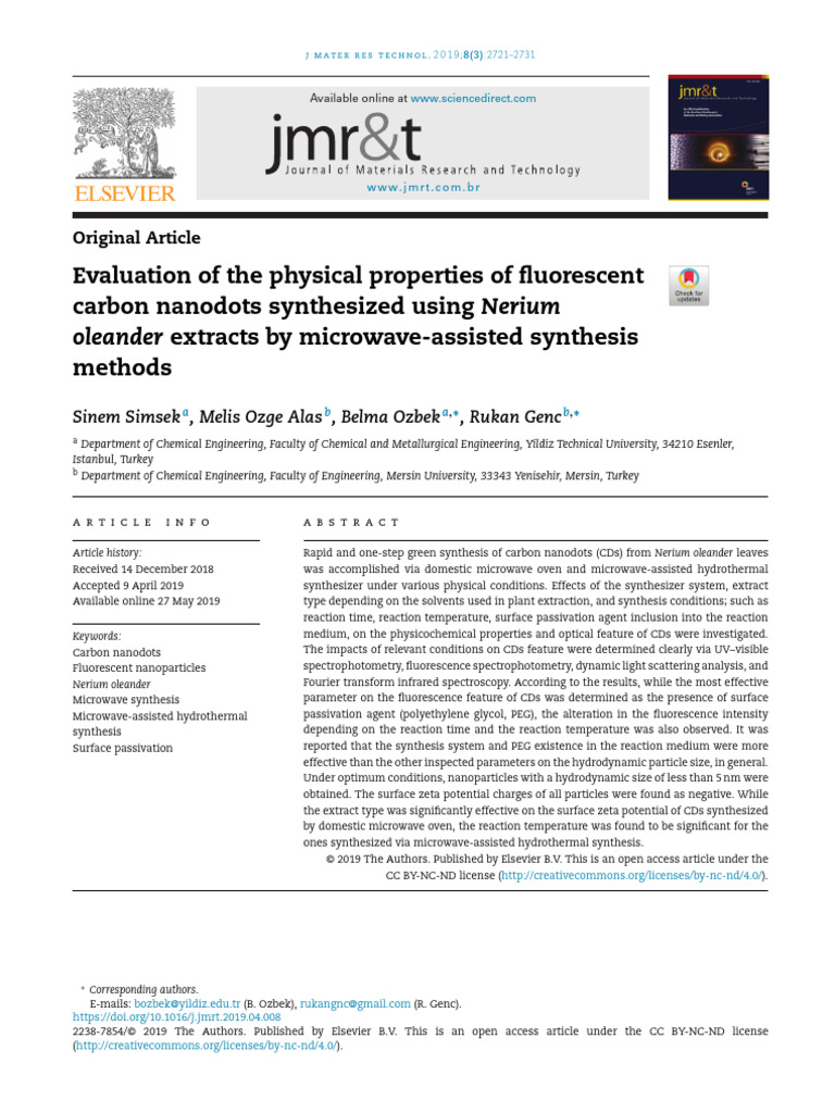 10 1016@j JMRT 2019 04 008 | PDF | Emission Spectrum | Ultraviolet