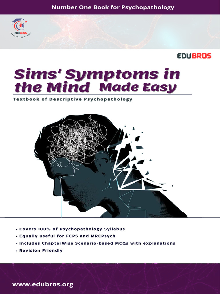 Sims' Symptoms in the Mind Overview | PDF | Coma | Psychopathology