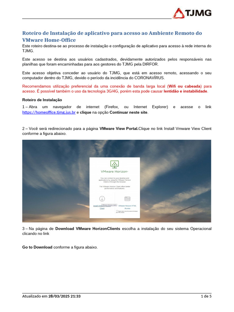 Instalação do VMware para Home Office | PDF | Rede de computadores ...