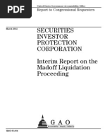GAO Interim SIPC Report Madoff Liquidation