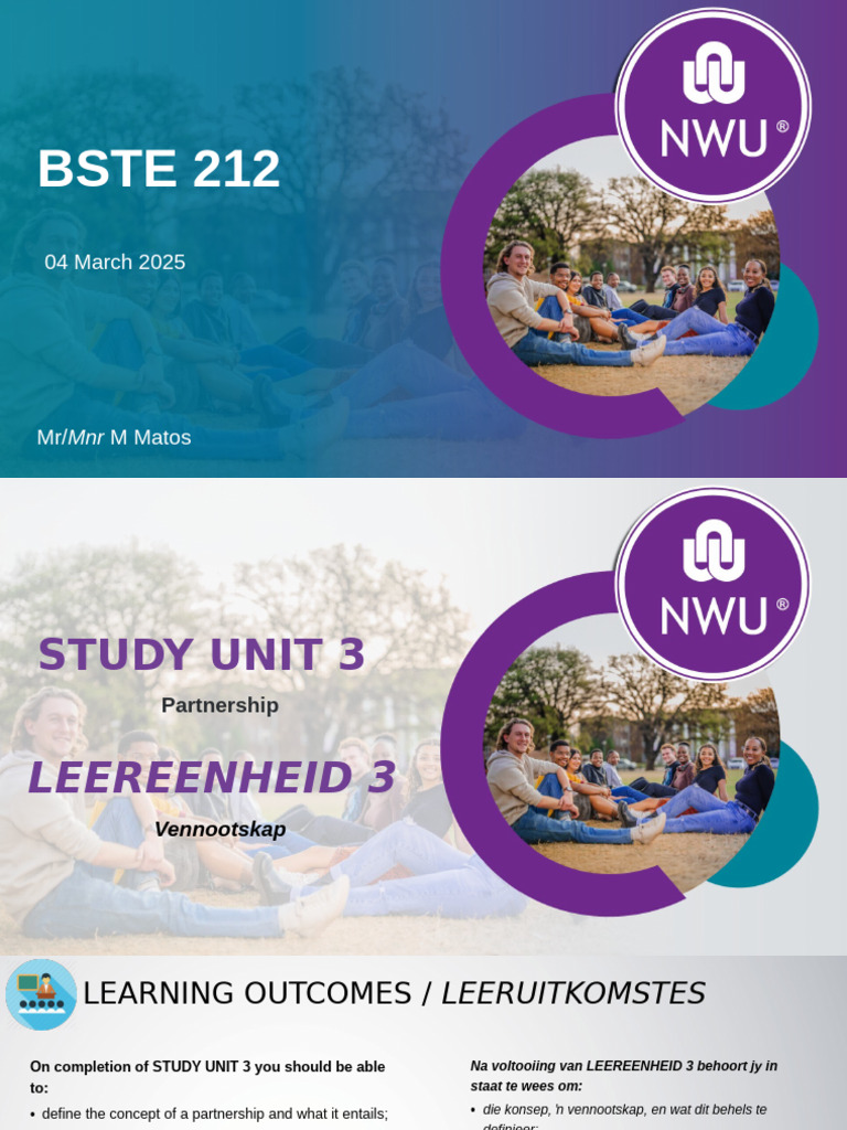 Bste 212 - Su - Le 3.1-3.5 - 2025 | PDF | Partnership | Bankruptcy