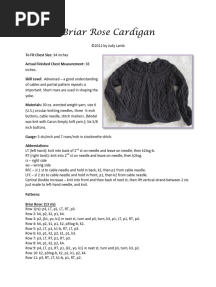 Briar Rose Cardigan