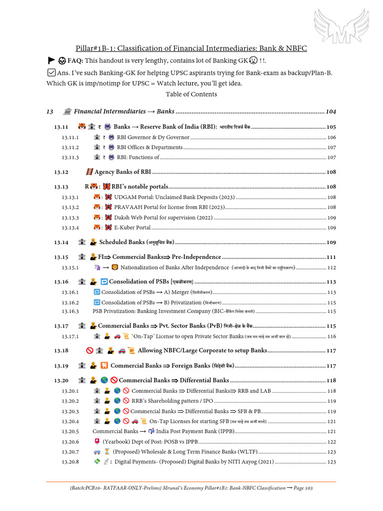 Banking and NBFC Classification Guide | PDF | Reserve Bank Of India | Banks