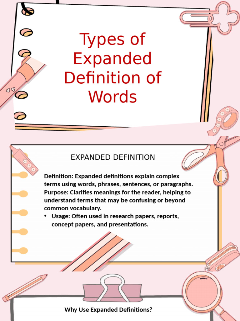 Types of Expanded Definition | PDF | Definition | Infection