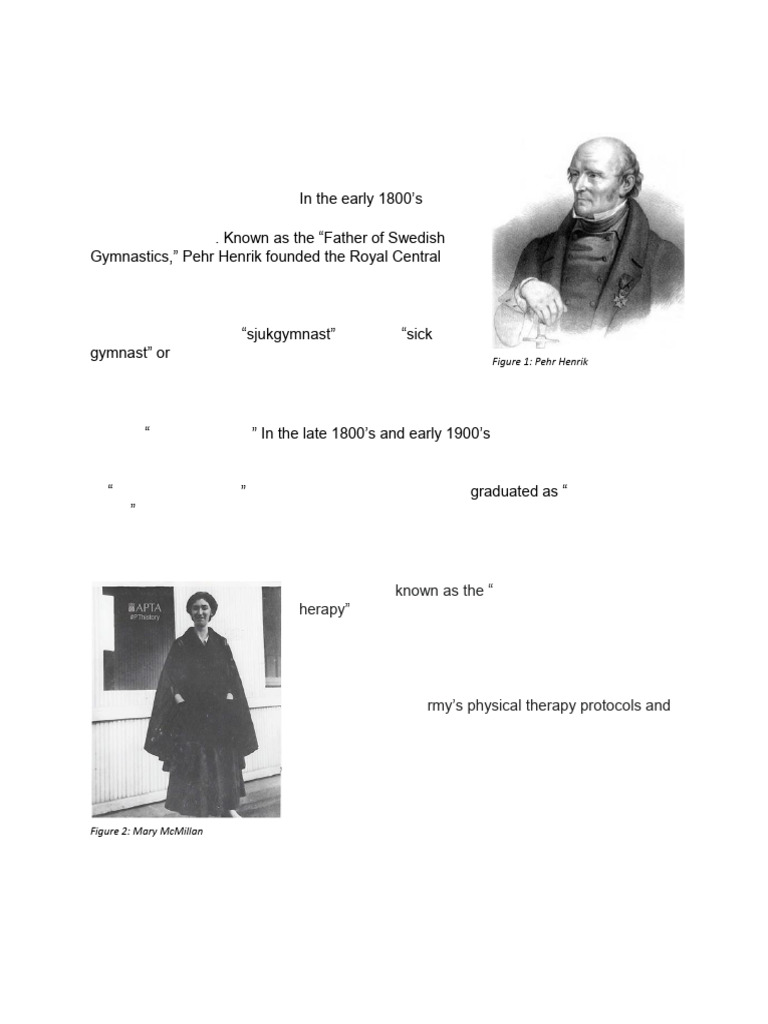 Evolution Of Physical Therapy History Pdf Physical Therapy Health