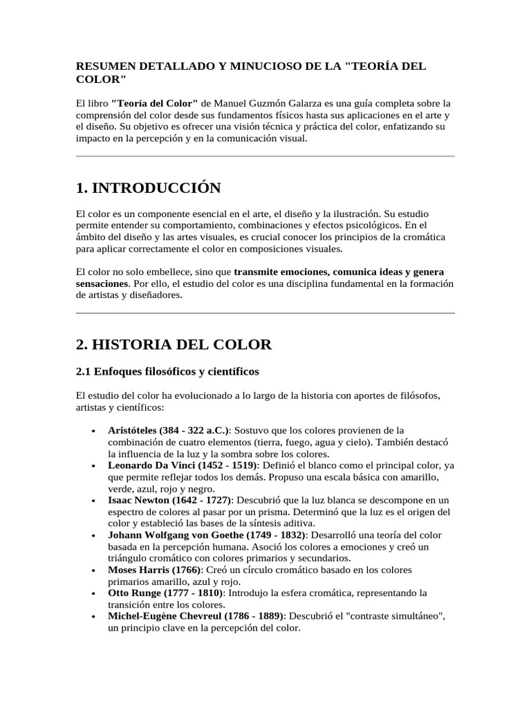 Resumen de la Teoría del Color | PDF | Color | Azul